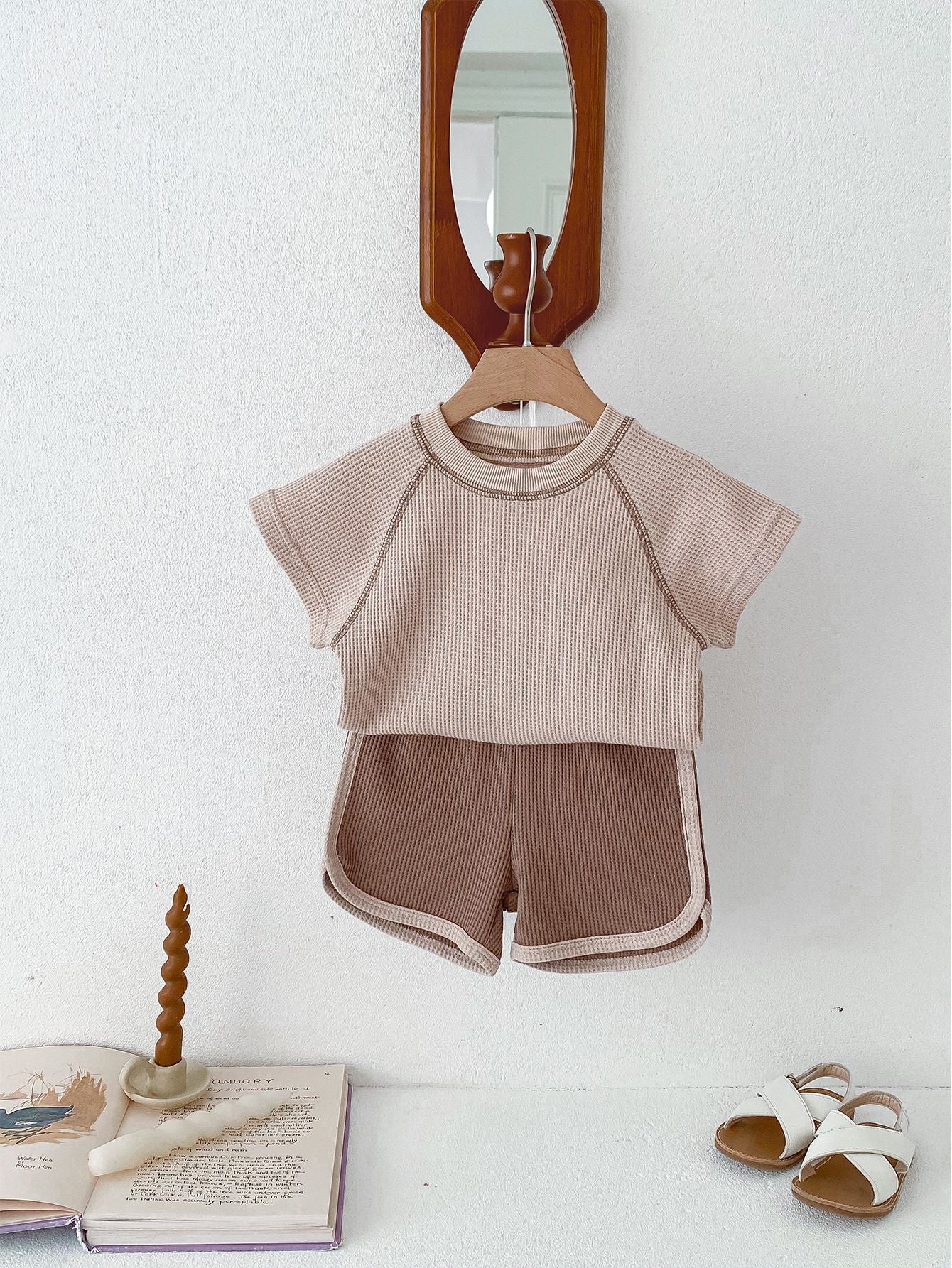 Clothes for Babies Summer Unisex Baby Short Sleeve Outfit Top Shorts