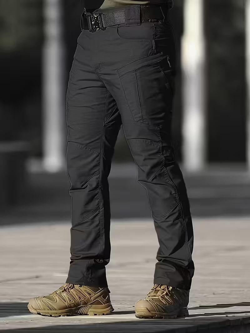 Alternative (Action-Focused):  Men’s Rugged All-Terrain Tactical Pants – Breathable Straight-Leg Cargo with Free Belt