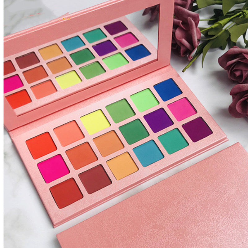 18 Color Eyeshadow Palette Square Eyeshadow