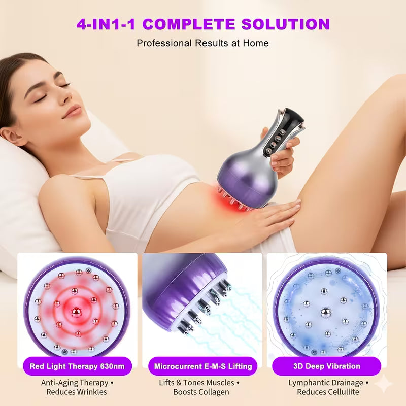 Aura Contour" 4-in-1 Pro Lymphatic Drainage & Body Sculpting Massager