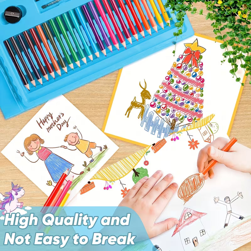 Miss Diva "Junior Artist Studio" 228-Piece Deluxe Children's Painting &amp; Drawing Art Ki