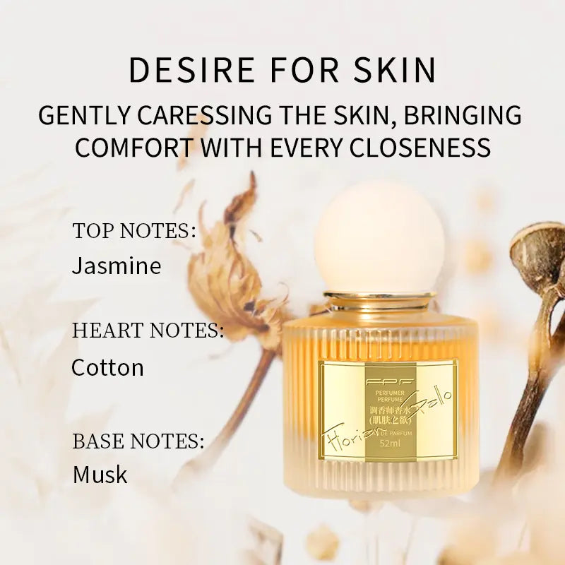 FPF Desire for Skin Eau De Parfum 52Ml (1.76 Fl Oz) | Soft Jasmine, Cozy Cotton & Musk Scent | Warm, Intimate & Long-Lasting Fragrance | Ideal Gift