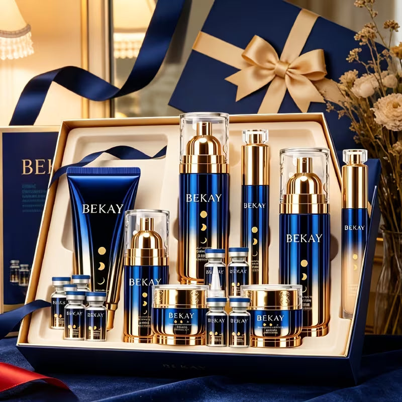 Uncover Gentleman Boutique Aura Radiance 13-Piece Copper Peptide Skincare Gift Set