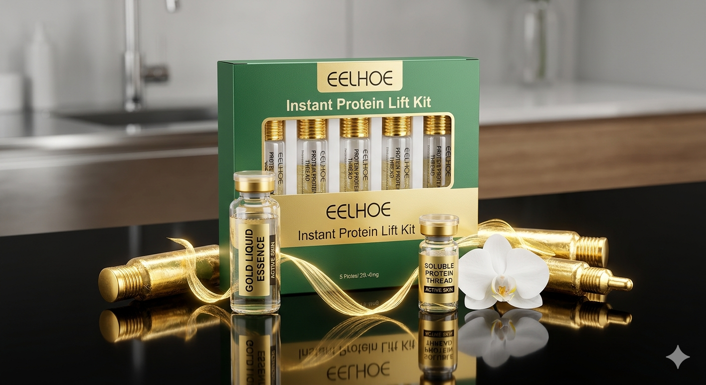 EELHOE Instant Protein Lift Kit – Needle-Free Firming & Contouring Serum for Face and Eyes