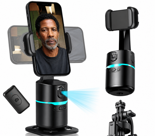 2025 Auto-Tracking Phone Tripod Delivers 360° Facial Tracking,