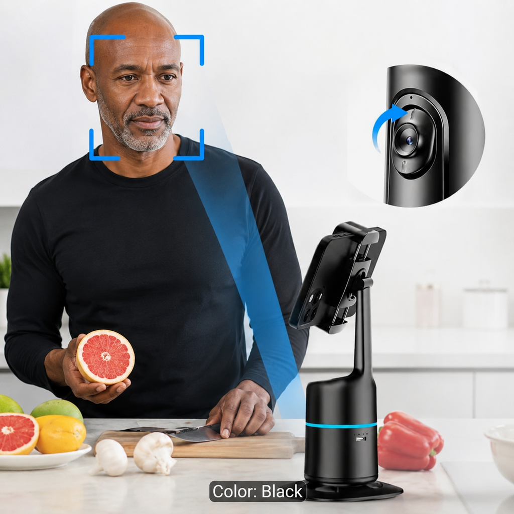 2025 Auto-Tracking Phone Tripod Delivers 360° Facial Tracking,