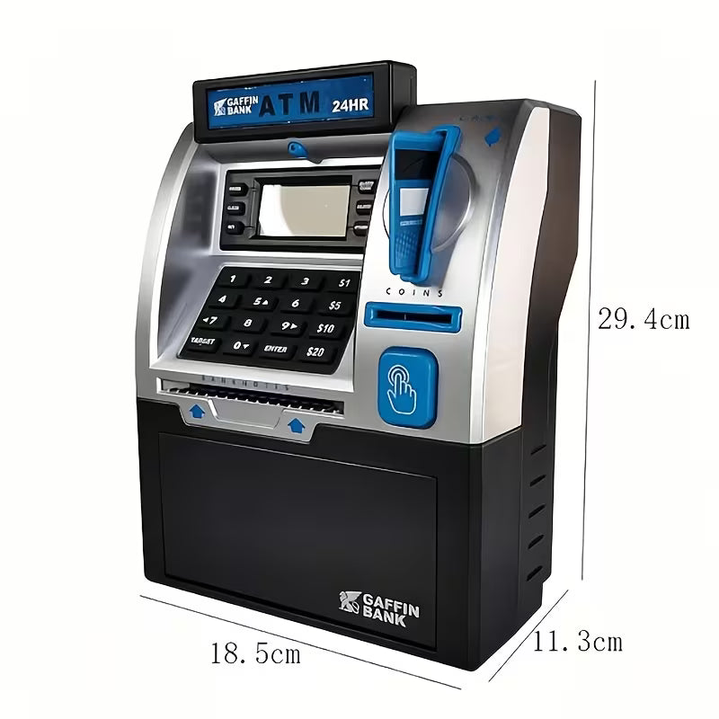 Miss Diva "Junior Vault ATM" Electronic Money Bank Set with Debit Card & Cash Scanner