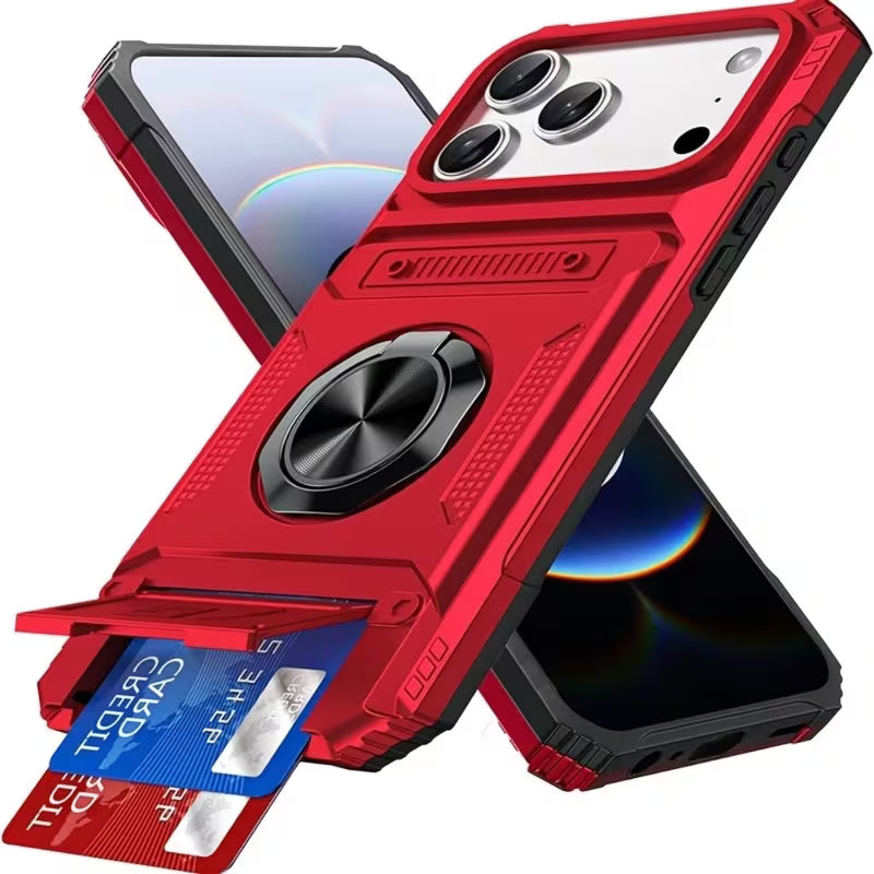 Executive Designer Multi-Card Wallet Case for iPhone
