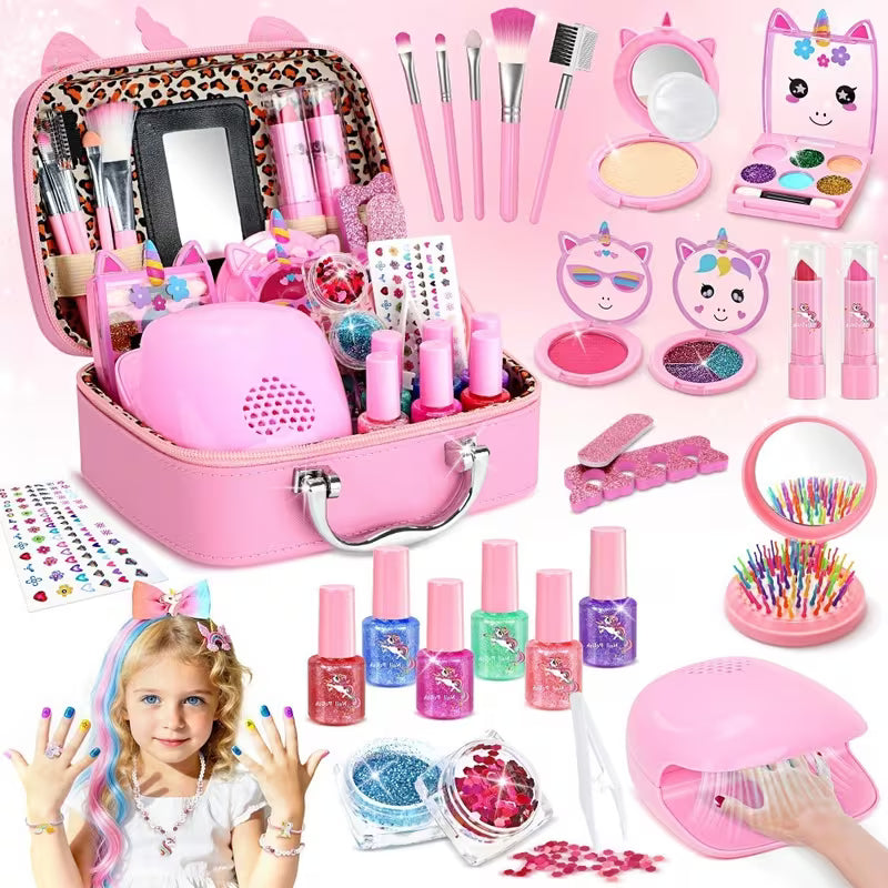 Miss Diva "Glamour Princess" Washable Children's Makeup &amp; Nail Art Se