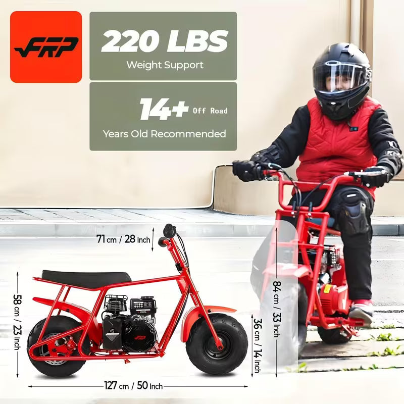 UCB "Vanguard Outlaw G100" 100cc 4-Stroke Gas Off-Road Trail Mini Bike