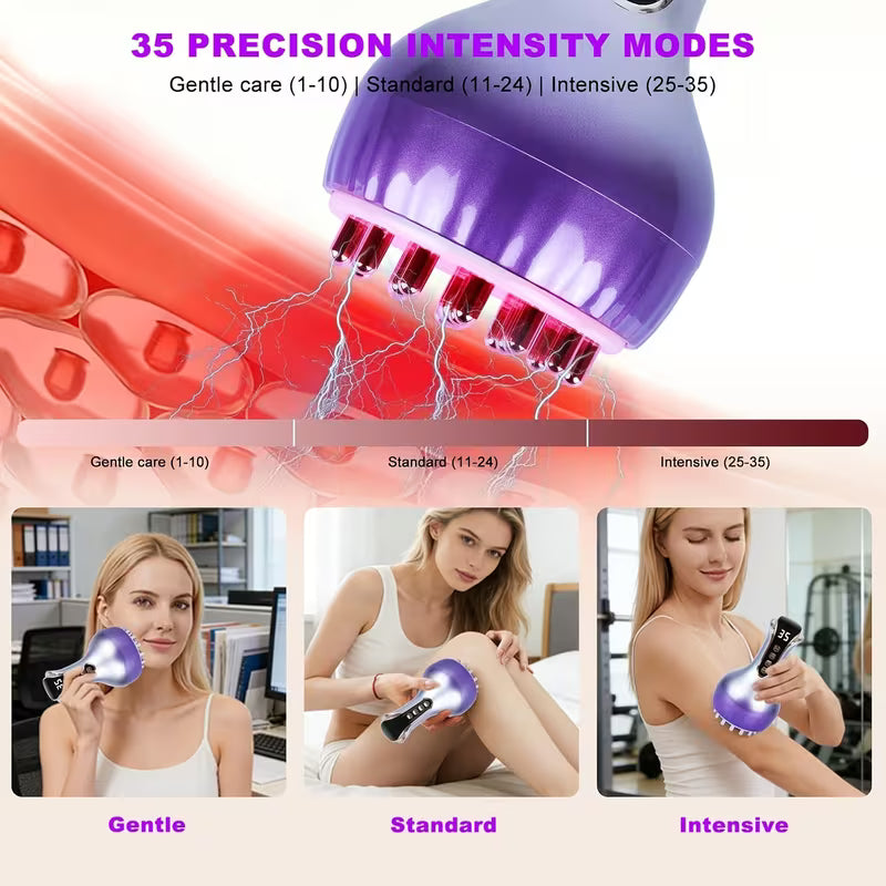 Aura Contour" 4-in-1 Pro Lymphatic Drainage & Body Sculpting Massager
