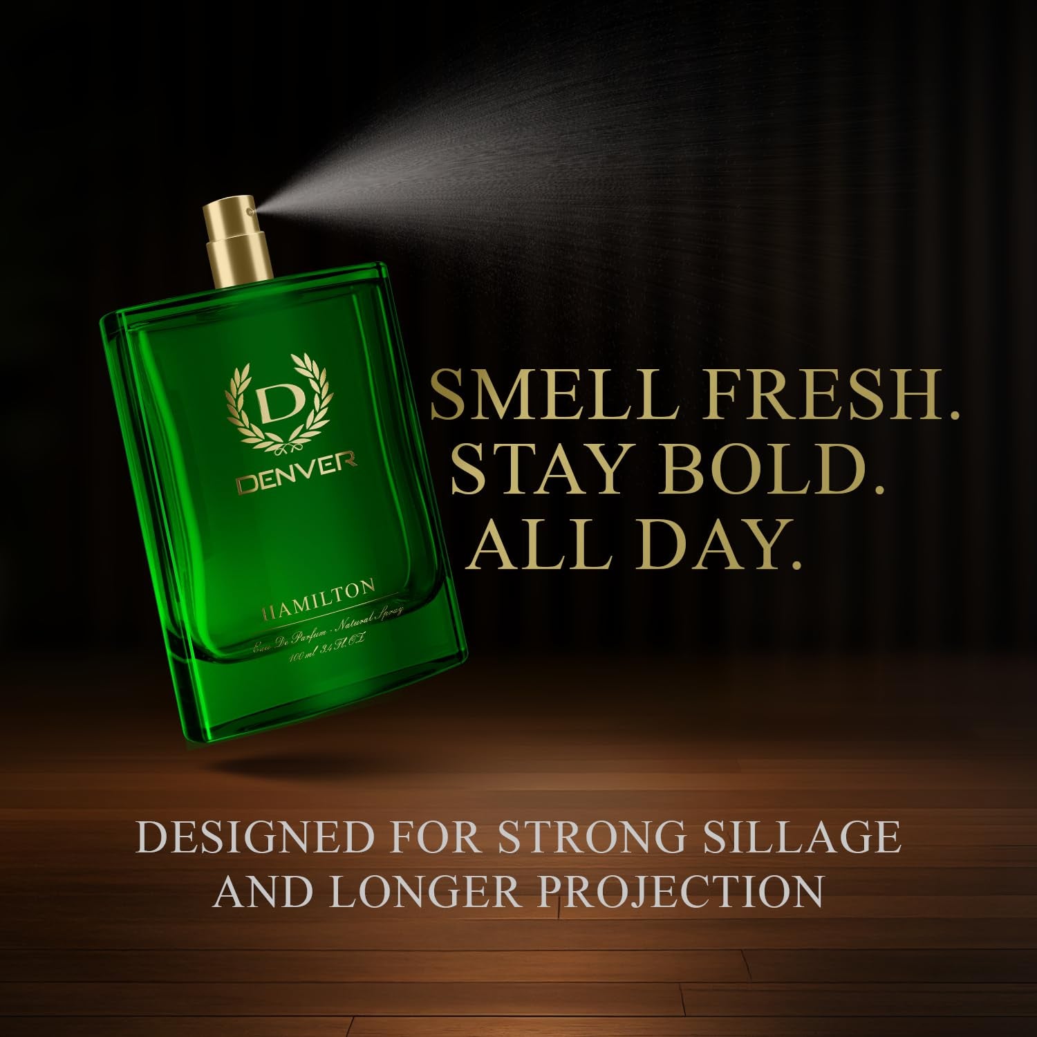 Hamilton Eau De Parfum for Men, 100Ml | Long-Lasting Fragrance and Odor Protection | Lavender, Zesty Bergamot, and Spicy Carnation Base for a Bold, Confident Appeal