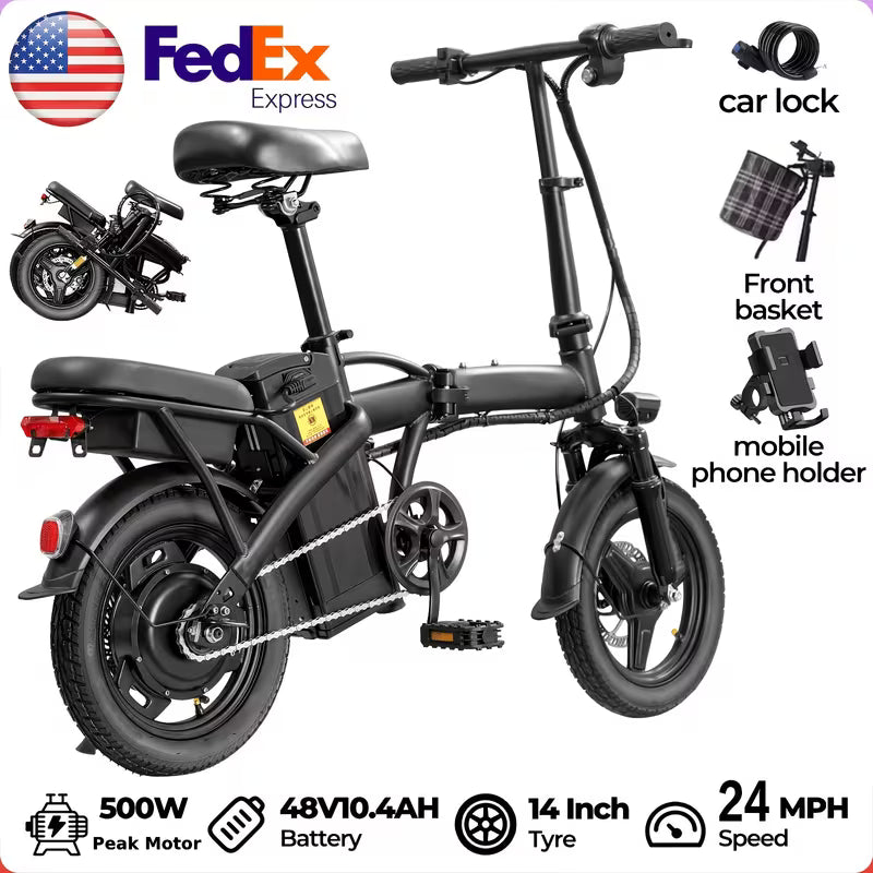 UCB "Vanguard Commuter E14" 500W Compact Folding Electric Bike