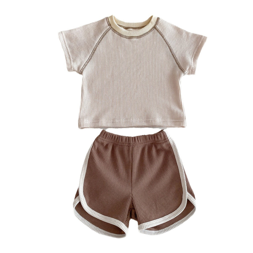 Clothes for Babies Summer Unisex Baby Short Sleeve Outfit Top Shorts