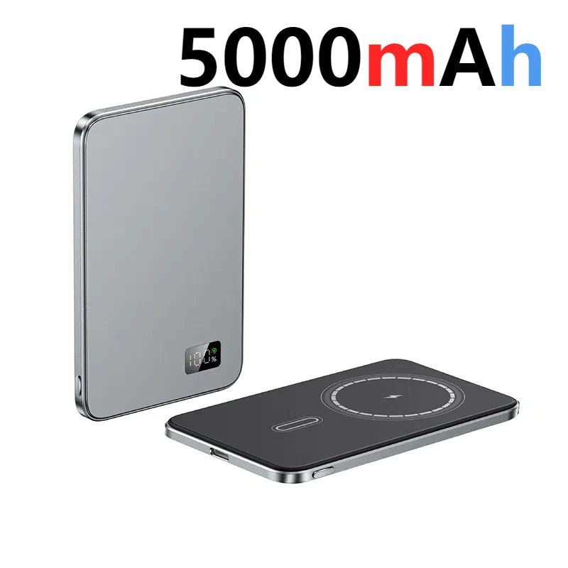 10000Mah Thin Magnetic Wireless Power Bank PD25W Fast Charging Portable External Battery for Magsafe for Iphone Samsung