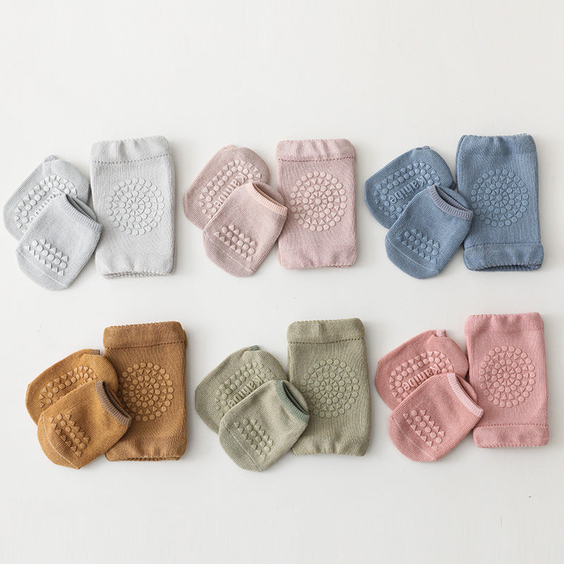 Children'S Knee Pad Terry Floor Socks Set Toddler Protection