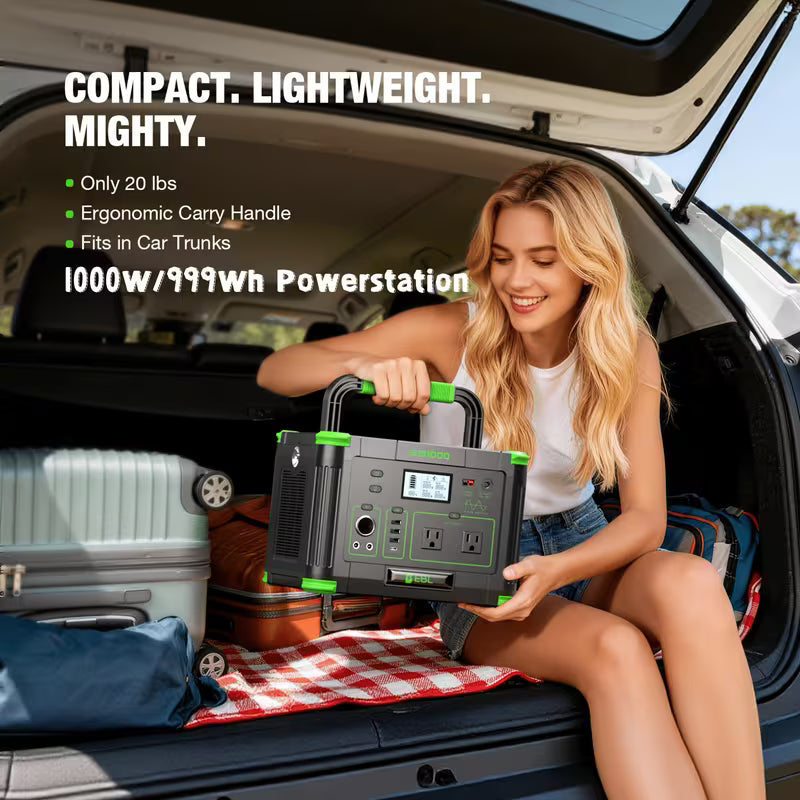 UCB "Aura Power Vault 1000" 1000W / 999Wh Portable Solar Power Station