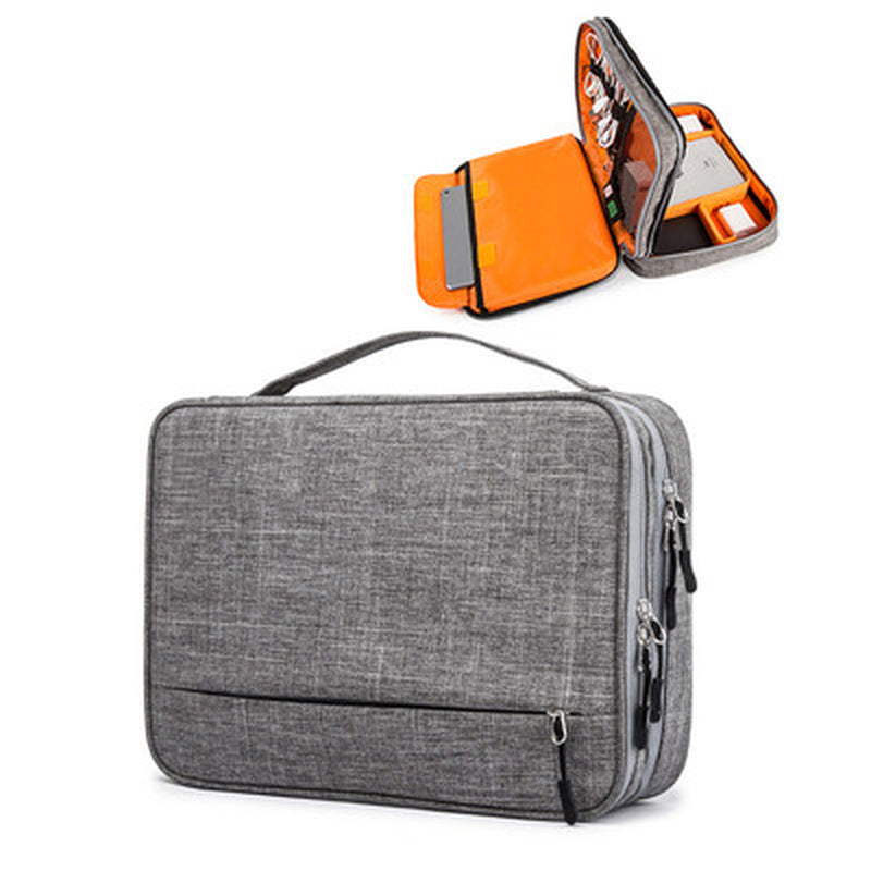 Travel Cable Bag Portable Digital USB Gadget Organizer Charger Wires Cosmetic Zipper Storage Pouch Kit Case Accessories Supplies