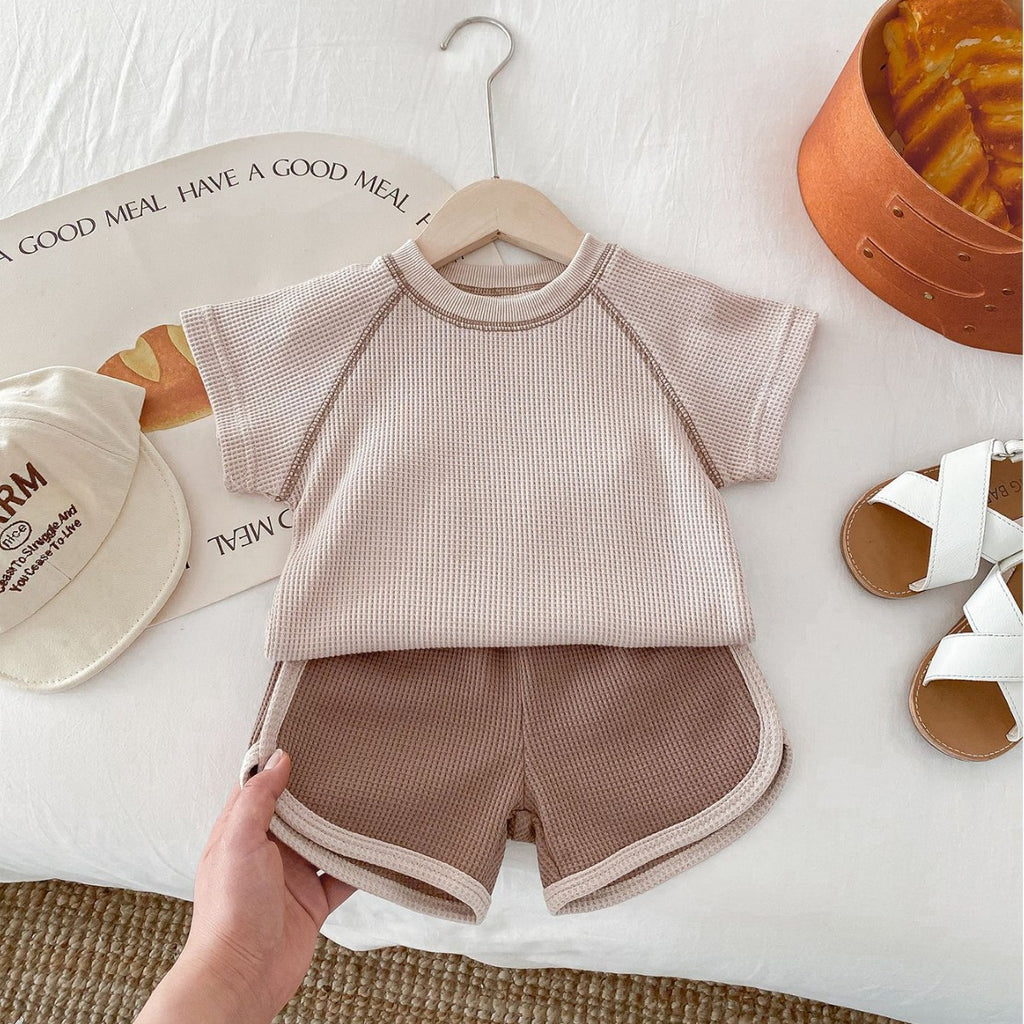 Clothes for Babies Summer Unisex Baby Short Sleeve Outfit Top Shorts