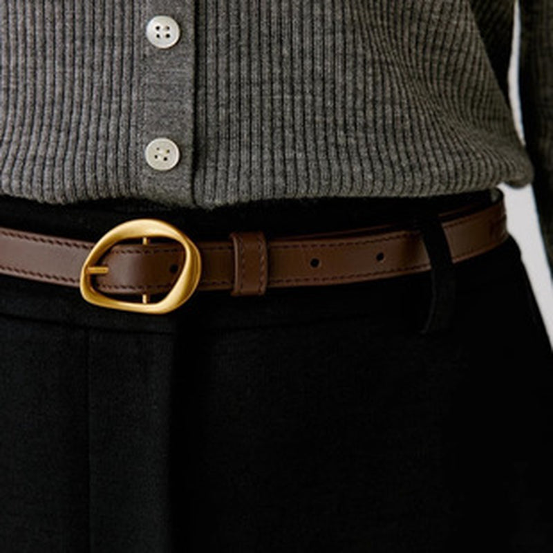 Women'S First Layer Cowhide Leather Belt