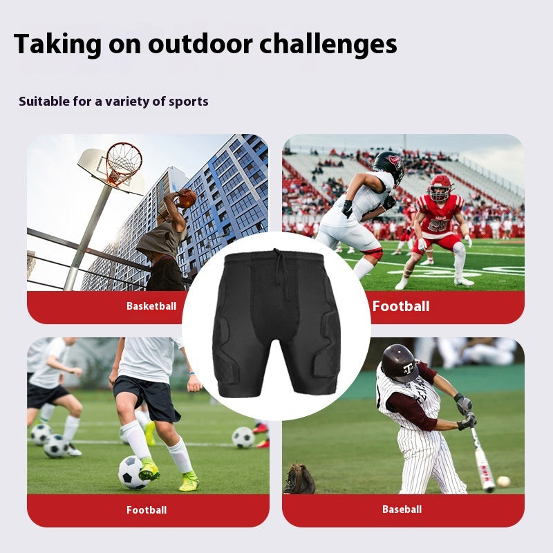 Basketball Protective Shorts for Men Honeycomb Anti-Collision Sports Shorts