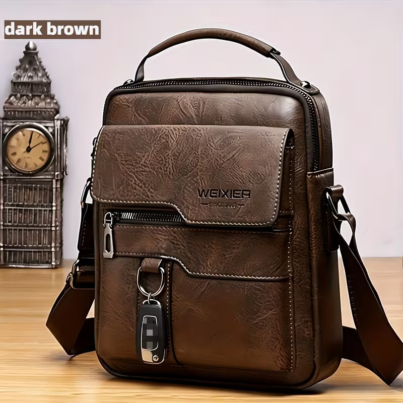 Gentleman Boutique "Vanguard Outlaw" Vintage Genuine Leather Executive Backpack
