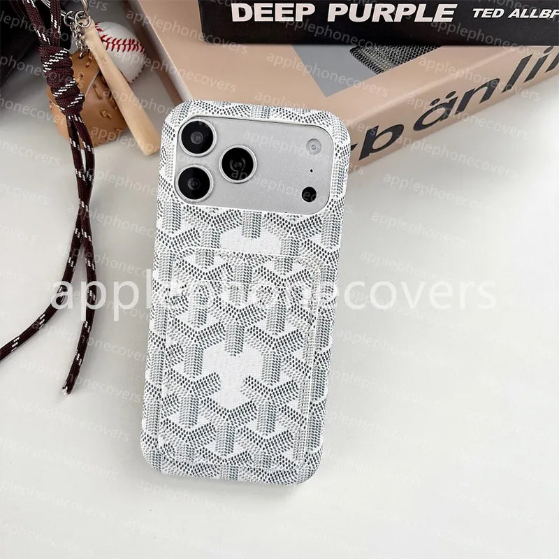 17 Pro Max Phone Case Designer Iphone Case Luxury Wallet Card Holder for Apple Iphone 16 Pro Max 15 plus 18 14 13 12 Card Package Dirt-Resistant DHGATE