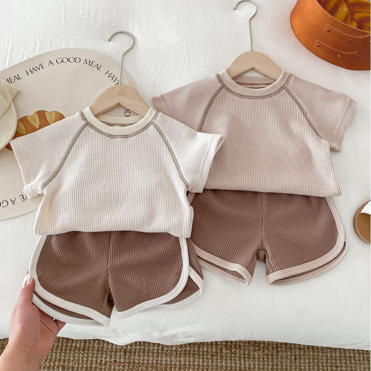 Clothes for Babies Summer Unisex Baby Short Sleeve Outfit Top Shorts