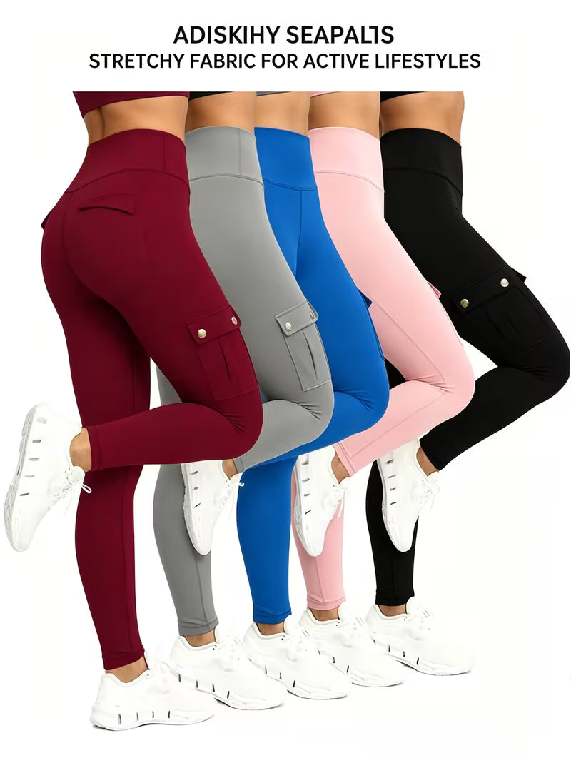 UCB "Sculpt & Streamline" High-Waisted Yoga Pants (5-Piece Multi-Color Set)