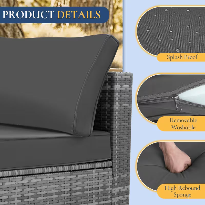 UCB "Aura Executive" All-Weather Modular Patio Sectional Suite