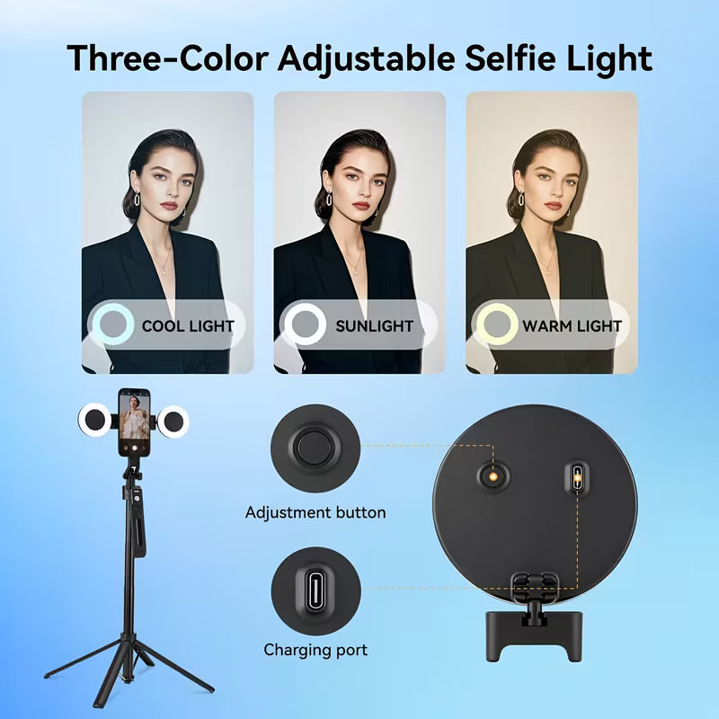 2025 Auto-Tracking Phone Tripod Delivers 360° Facial Tracking,