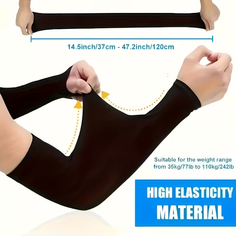 UCB "Aura Frost" High-Elasticity Moisture-Wicking UV Cooling Arm Sleeves