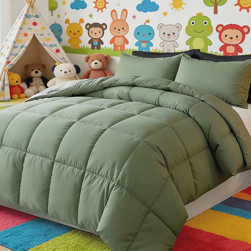 UCB "Elite Scholar" Luxury Bamboo 3-Piece Quilt & Comforter Suite