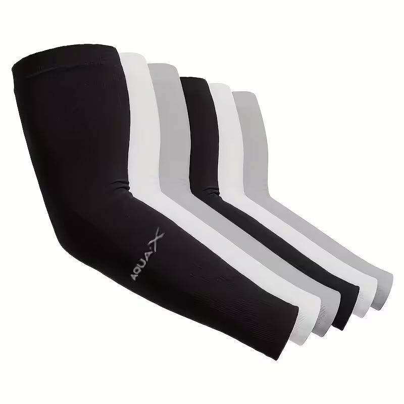 UCB "Aura Frost" High-Elasticity Moisture-Wicking UV Cooling Arm Sleeves