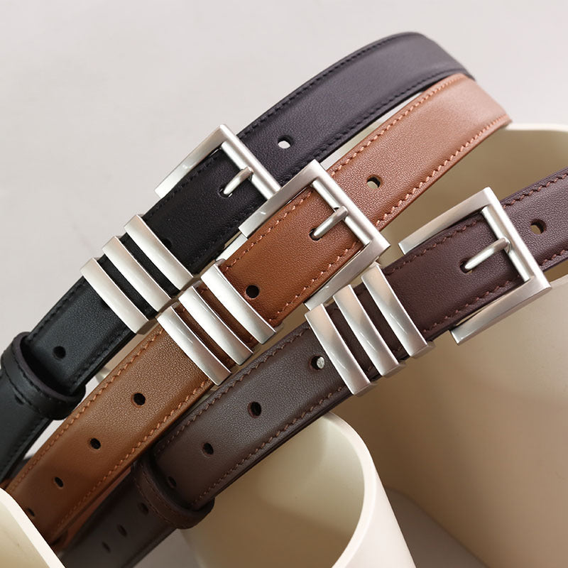 Women'S First Layer Cowhide Leather Belt