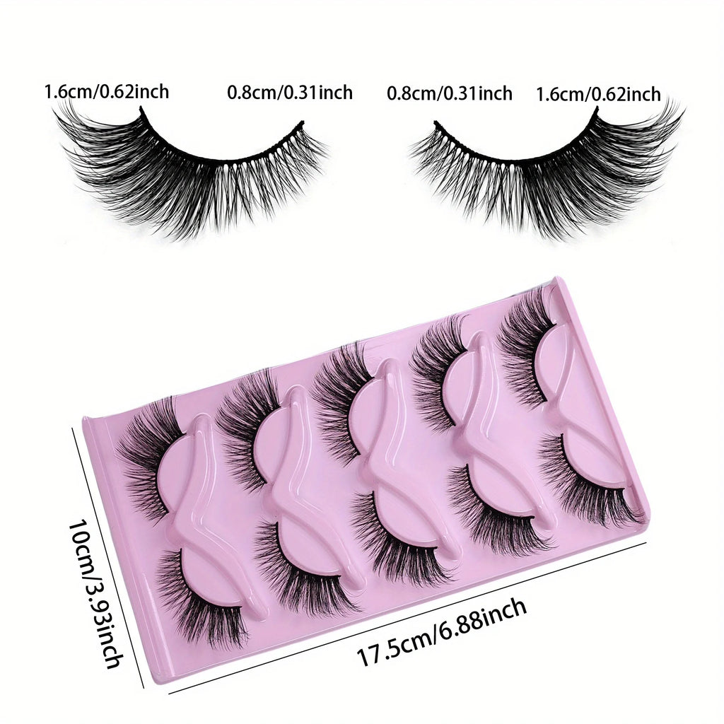 30Pairs/6Pack of Cat False Eyelashes, Thick False Eyelashes, Fluffy Cat Eye Eyelashes, Extended False Eyelashes