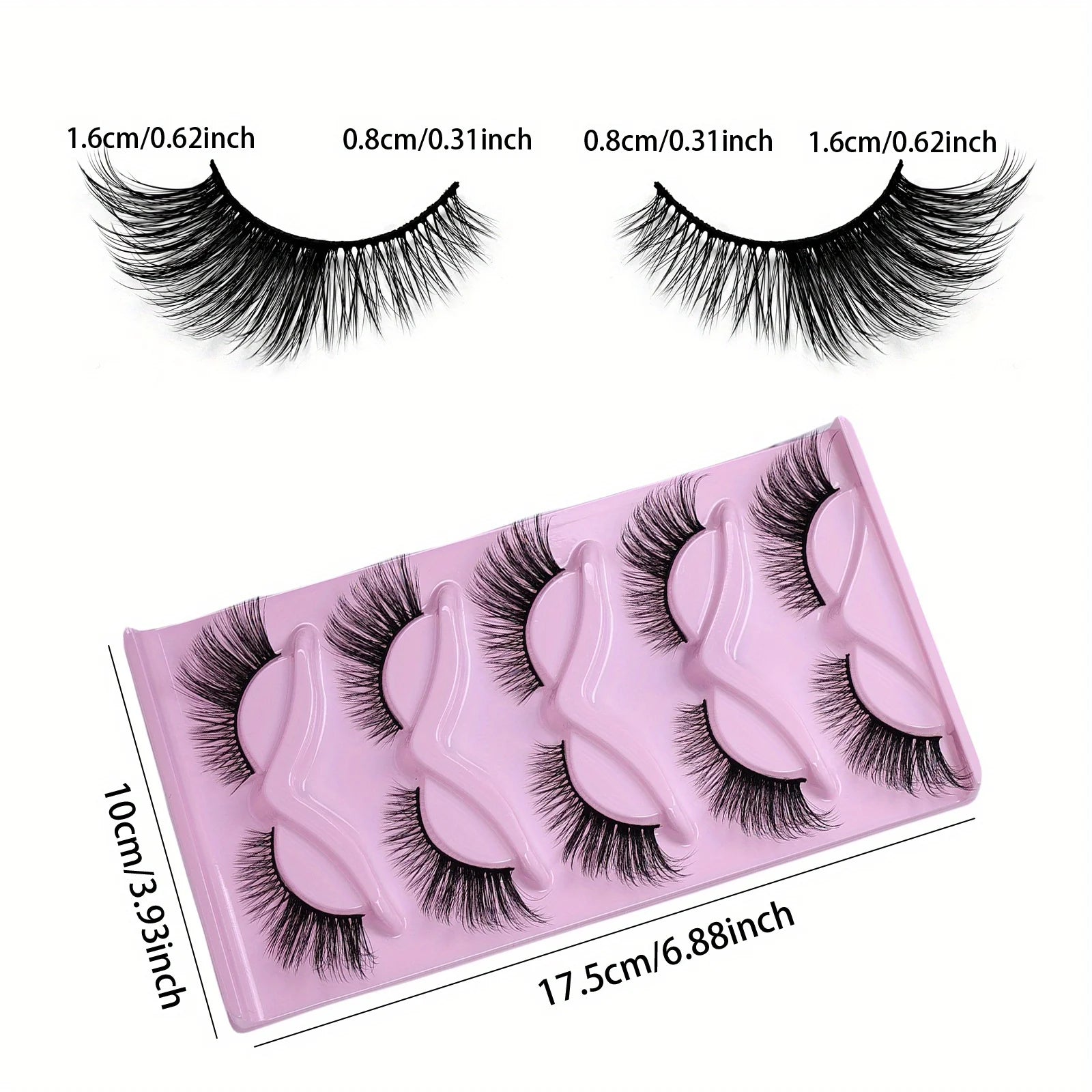 30Pairs/6Pack of Cat False Eyelashes, Thick False Eyelashes, Fluffy Cat Eye Eyelashes, Extended False Eyelashes