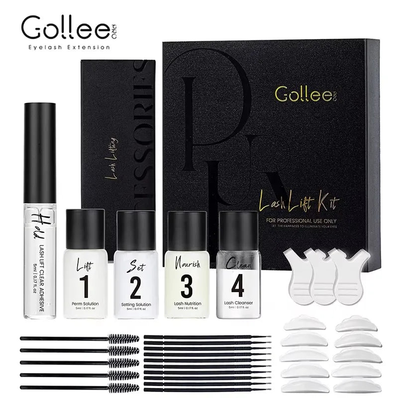 Eyelash and Brow Lifting Perm Lasting 4-6 Weeks Lash Lift Set for Lash Curler Eyelashes Perm Kit Treatment Makeup Tools