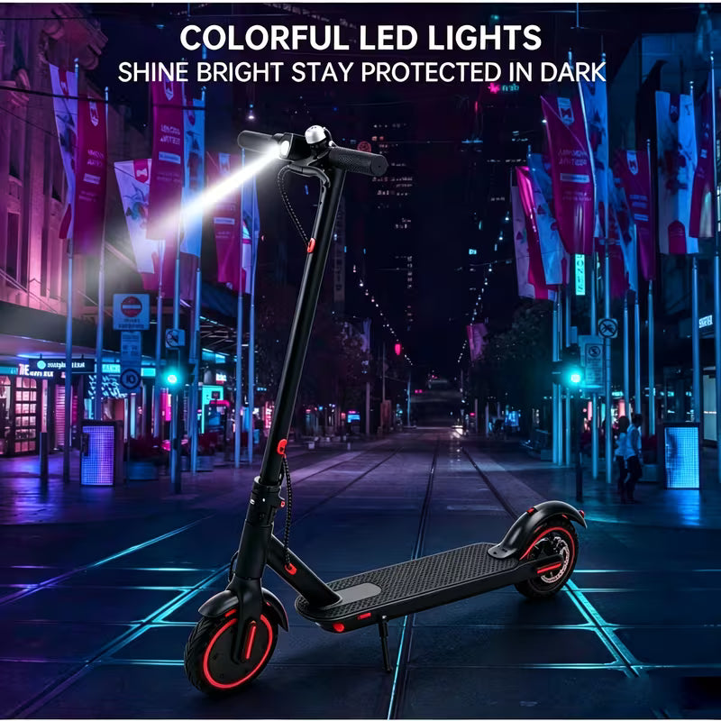 UCB "Vanguard Glide 850" Smart Folding Electric Scooter | 19 MPH, 18-Mile Range, App Control