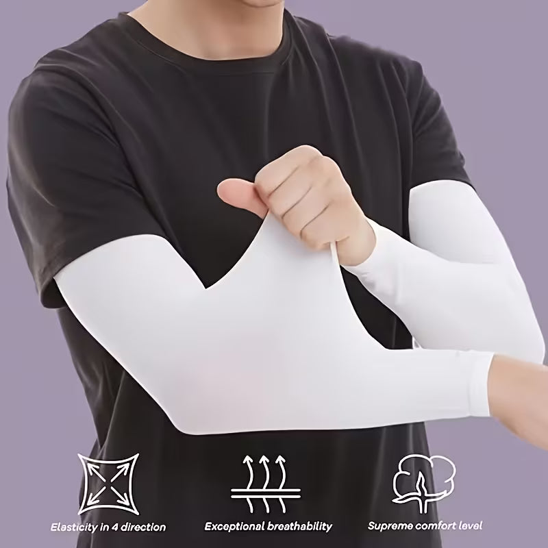 UCB "Aura Frost" High-Elasticity Moisture-Wicking UV Cooling Arm Sleeves