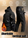 Men’s Heavyweight All-Weather Tactical Winter Suit – Windproof Hooded Jacket &amp; Thermal Pants Set