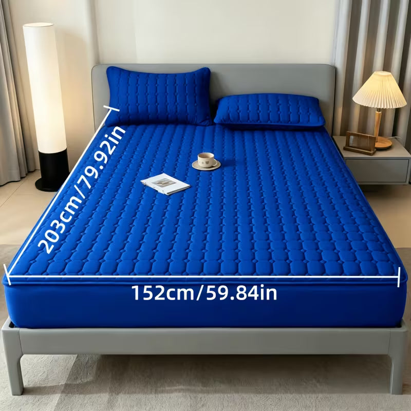 UCB "Aura Shield" All-Season Quilted Non-Slip Mattress Protector (15.75" Deep Pocket)