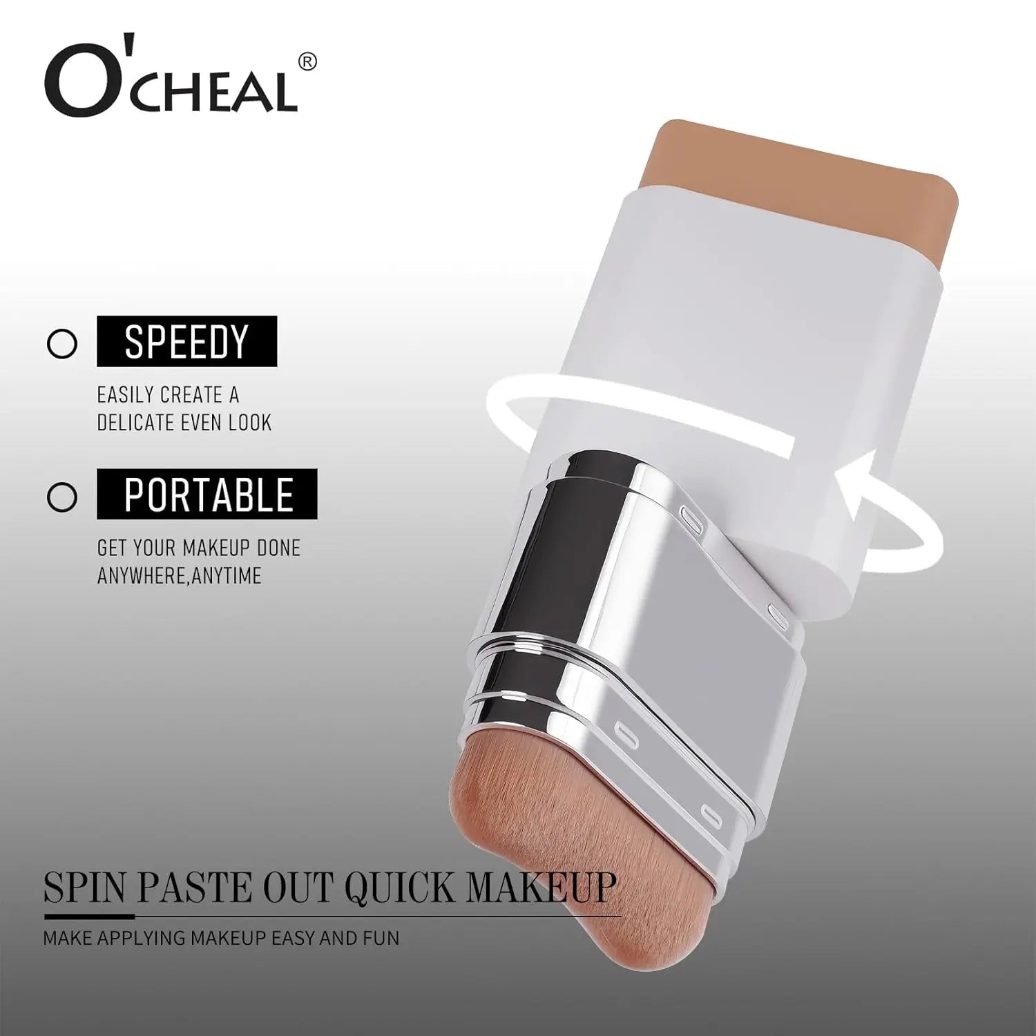 6-Color Dual-Ended 2-In-1 Concealer Foundation Stick: Waterproof, Sweat-Proof, Long-Lasting, Shine-Free Matte Natural Coverage, Covers Dark Circles and Acne Marks, Multi-Use for Highlighting & Nose Contour, Versatile Daily Makeup Tool & Perfect Daily Gift