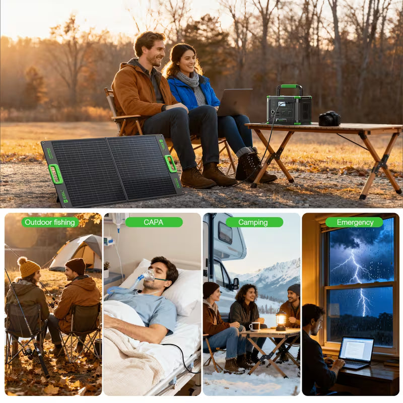 UCB "Aura Power Vault 1000" 1000W / 999Wh Portable Solar Power Station