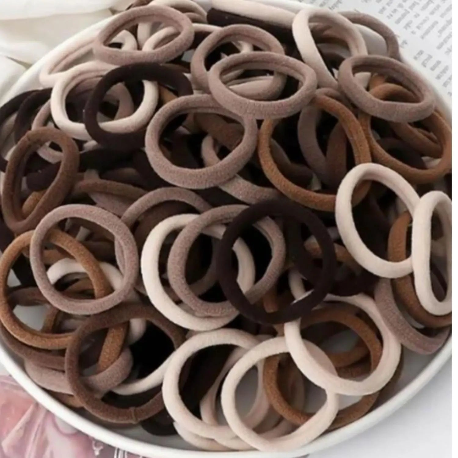 40 Soft Hair Ties, Harmless, Suitable for Fine and Thick Hair Elastic Ponytail Bundles, Suitable for Women and Girls