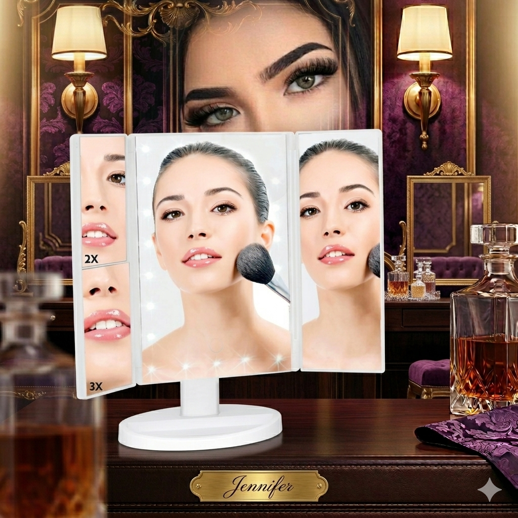 UCB "Precision Reflection" LED Vanity Mirror | 3-Way Magnification