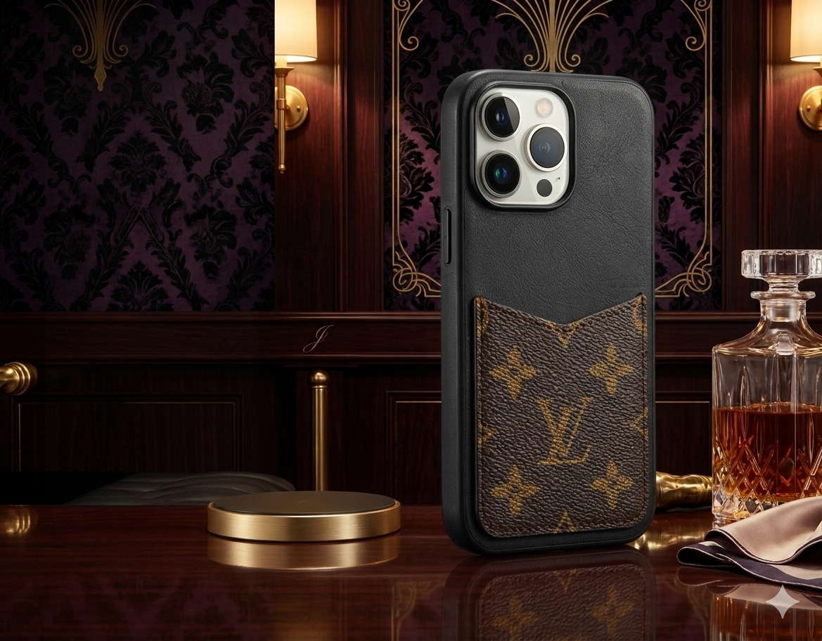Executive Designer Multi-Card Wallet Case for iPhone