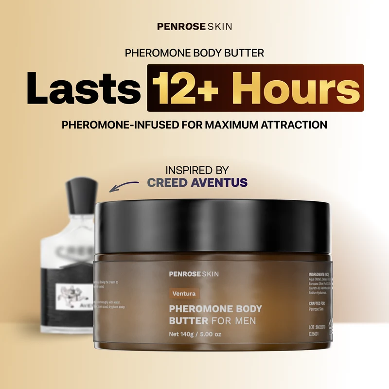 UCB "Aura Sovereign Crimson 540" Men's Pheromone Body Butter Cologne – Long-Lasting Luxury Scented Moisturizer (5.00 oz)