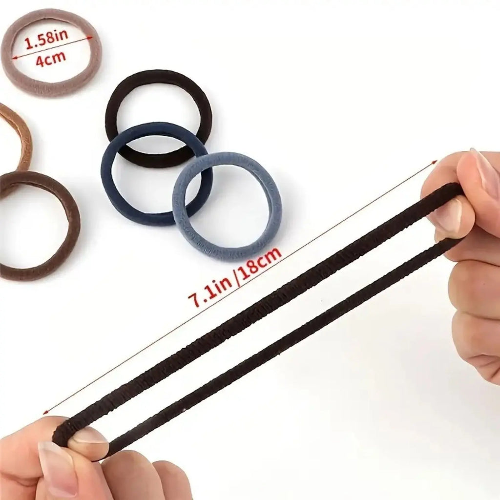 40 Soft Hair Ties, Harmless, Suitable for Fine and Thick Hair Elastic Ponytail Bundles, Suitable for Women and Girls