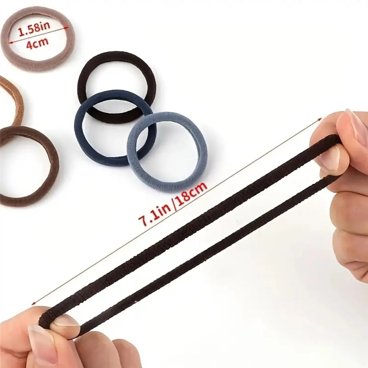 40 Soft Hair Ties, Harmless, Suitable for Fine and Thick Hair Elastic Ponytail Bundles, Suitable for Women and Girls